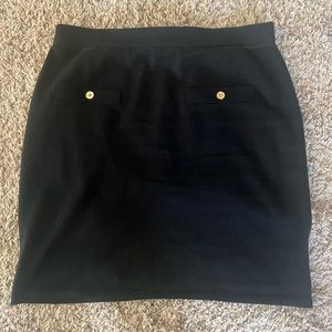 Michael Kors women knit skirt 
logo-embossed buttoned size L new